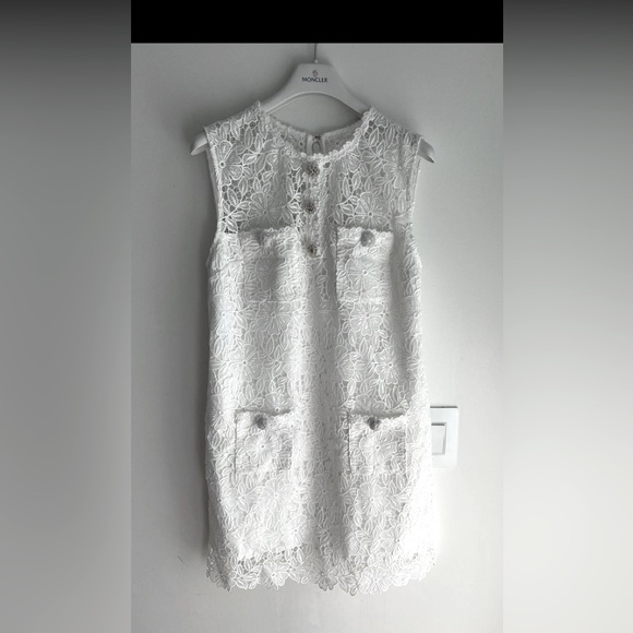 Self Portrait WHITE LACE MINI DRESS - Picture 2 of 3